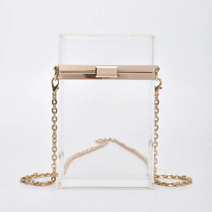 Candy Transparent Acrylic Box Women Crossbody Bag