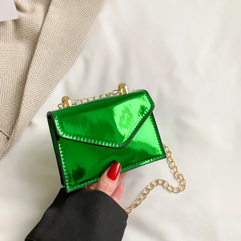 Candy Women Chain Crossbody Bag Small Square Shoulder Bag