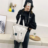Candy Women's Shoulder Bag Canvas Handbag Girl's Small Fresh Teenager Crossbody