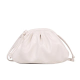 Candy Women's Small Cloud Bag Ruched PU Leather Shoulder Bags