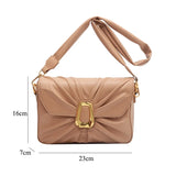 Candy Wrinkled Small Flap Clutch Handle Bags Ruched Fall Winter Women Hand Bags
