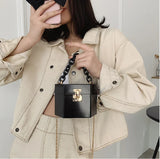 Resin Chain Acrylic Box Clutch Candy Colors Bag