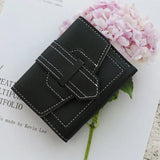 Short Candy Colors Wallet Women PU Leather 3-fold Wallet Femme