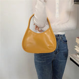 Candy Colors Shoulder Bags Women Students Top-handle Underarm Spring Stylish