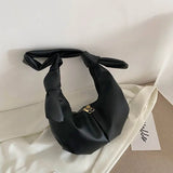 Candy Colors Shoulder Bag Pleated Zippers Underarm Handbag