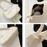 Candy Colors Underarm Shoulder Bags Women PU Leather Soft Handbags
