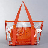 Candy Transparent Beach Bag PVC Clear Shoulder Handbag Women Jelly Bag