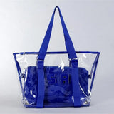 Candy Transparent Beach Bag PVC Clear Shoulder Handbag Women Jelly Bag