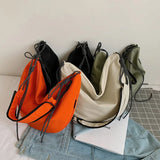 Candy Colors Canvas Crossbody Totes Bag for Women