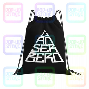 Canserbero Drawstring Bags Gym Bag Bookbag Foldable Large Capacity