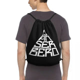 Canserbero Drawstring Bags Gym Bag Bookbag Foldable Large Capacity