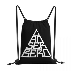 Canserbero Drawstring Bags Gym Bag Bookbag Foldable Large Capacity