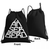 Canserbero Drawstring Bags Gym Bag Bookbag Foldable Large Capacity