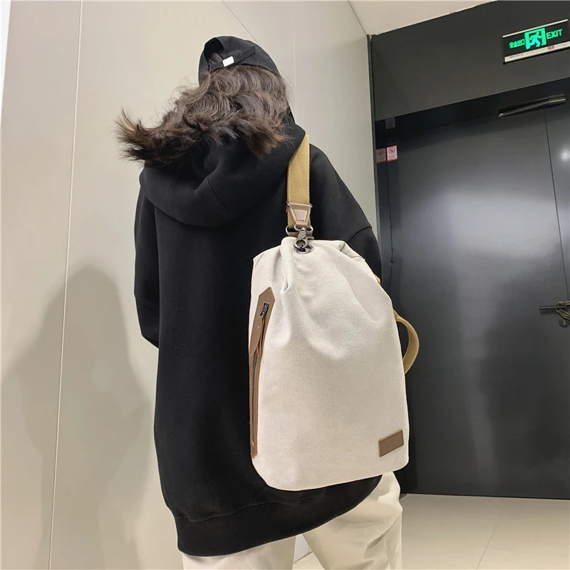 Canvas Backpack for Boys and Girls Vintage Multi-functional Backpack