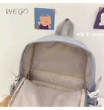 Canvas Backpack School Bags Students Women Backbag Travel Daypacks