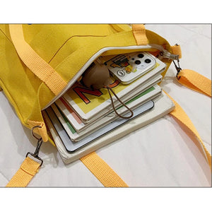 Canvas Backpack School Bookbag Travel Tote Daypack Shoulder Bags