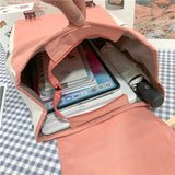 Canvas Backpack Women Scholar Big Capacity Teen School Bags for Girls