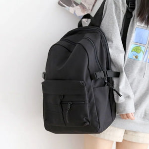Canvas Backpack Women's Large Capacity Schoolbag Female Student Backpack Men