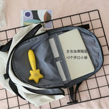 Canvas Backpack Women's Large Capacity Schoolbag Female Student Backpack Men