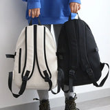 Canvas Backpack Women's Large Capacity Schoolbag Female Student Backpack Men