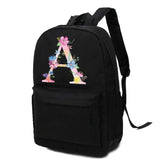 Pink Letter Printing Casual Backpack Laptop Backpack Unisex Sport Bags