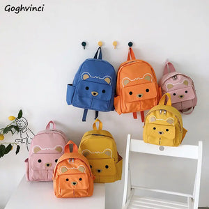 Kids' Cartoon Canvas Backpack Sweet Lovely School Bag Children Travel Bag