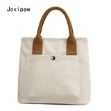 Vintage Multifunction Handbag Casual Solid Tote Bags for Women