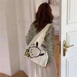 Large Capacity Schoolgirl Shoulder Bag Handbag Makeup Bag Junior High