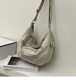 Canvas Bag Female All-match Tote Bag Student Large-capacity Messenger Bag
