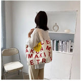 Canvas Bag Female Large Capacity Tote Bag Handbags Shopping Bags for Women