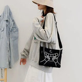 Canvas Bag Female Student Crossbody Bags Funny Girly Shoulder Bag