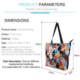 Canvas Bag Feather Printed Casual Handbags Bags Lightweight Shoulder Bags