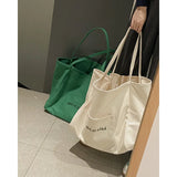 Canvas Bag Ladies Large Capacity Shopping Bag Shoulder Bag Casual Street Handbag