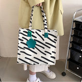 Canvas Bag Large-capacity Female Student All-match Shoulder Bag Female Ins Hot N