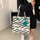 Canvas Bag Large-capacity Female Student All-match Shoulder Bag Female Ins Hot N