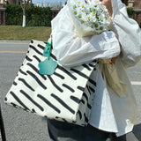 Canvas Bag Large-capacity Female Student All-match Shoulder Bag Female Ins Hot N