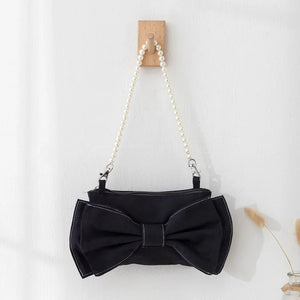 Pearl Hand Bag Shoulder Bag Big Bow Underarm Bag