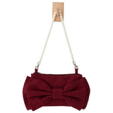 Pearl Hand Bag Shoulder Bag Big Bow Underarm Bag