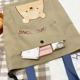 Canvas Bag Shoulder Bag Lady Version Student Bag