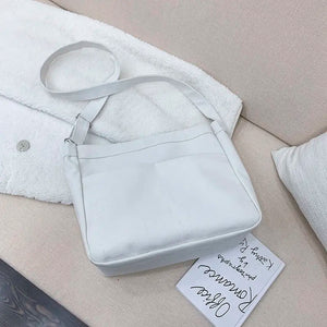 Canvas Shoulder Bag Large Capacity School Handbag Crossbody Tote BF