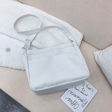 Canvas Shoulder Bag Large Capacity School Handbag Crossbody Tote BF