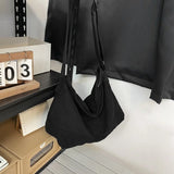 Plaid Student Messenger Bag Large Capacity Shoulder Tote