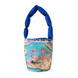 Canvas Bucket Bag Women Student Messenger Handbag