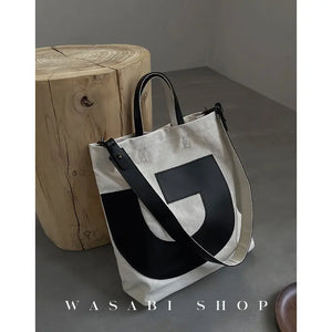 Canvas Bag Vintage Mori Girl Shoulder Handbag High Capacity Women Unisex