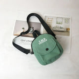 Canvas Bag Women's Student Net Red Shoulder Bag All-match Messenger Bag