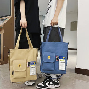 Canvas Bag Women's Handbags Shoulder Bags Small Backpack Storage Handbag