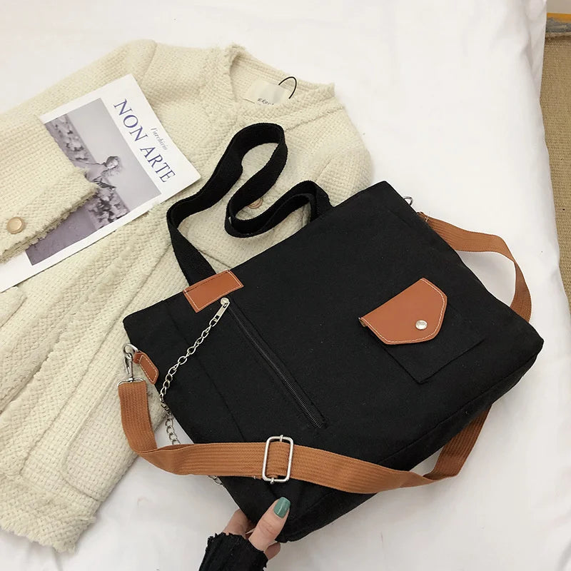 Women's Large Capacity Canvas Messenger Bag