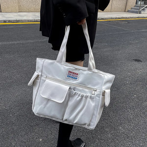 Canvas Shoulder Bag Japanese Large Capacity Handbag