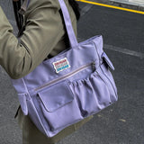 Canvas Shoulder Bag Japanese Large Capacity Handbag