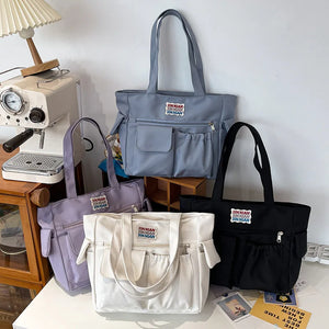 Canvas Shoulder Bag Japanese Large Capacity Handbag